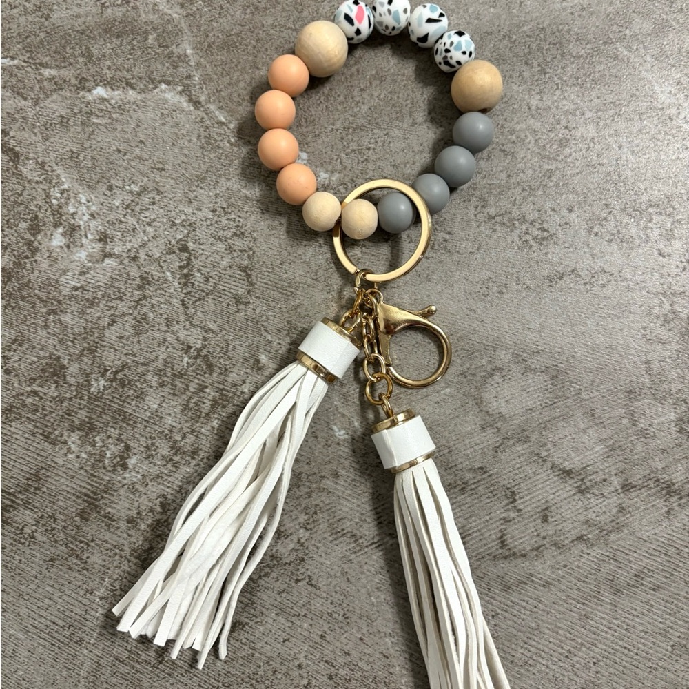 Handmade trendy keychain wristlet
